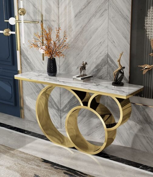 Stylish Stainless Steel Console Table