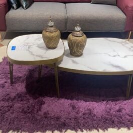 Affordable White Marble Nesting Table