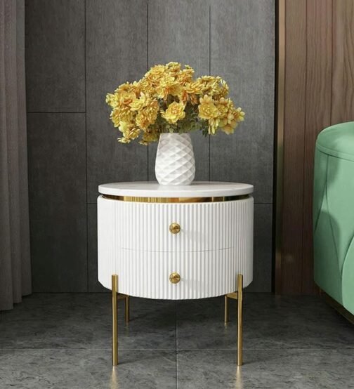 White Round Side Table: Elegant Space-Saving Solutions