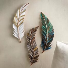 Metal Feather Decor for Modern Homes